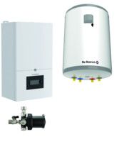 Kocioł gazowy kondensacyjny DE DIETRICH MCR4 24 w zestawie z wiszącym podgrzewaczem c.w.u. AQUAvie 100 i filtrem magnetycznym 3/4" MagnaClean XS90A | 7857045100AQVX