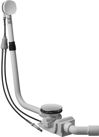 Zestaw przelewowo-odpływowy DURAVIT Quadroval do Shower & Bath Ø90 mm chrom | 791246000001000