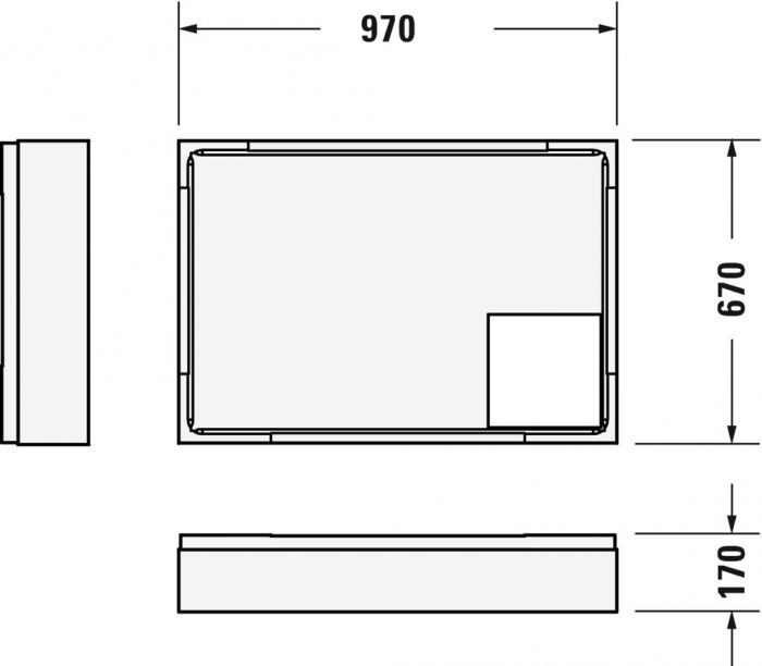 Nośnik styropianowy do brodzika 720093 DURAVIT | 791451000000000