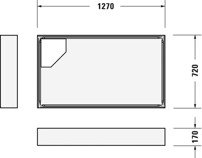 Nośnik styropianowy do brodzika 720098 DURAVIT | 791456000000000