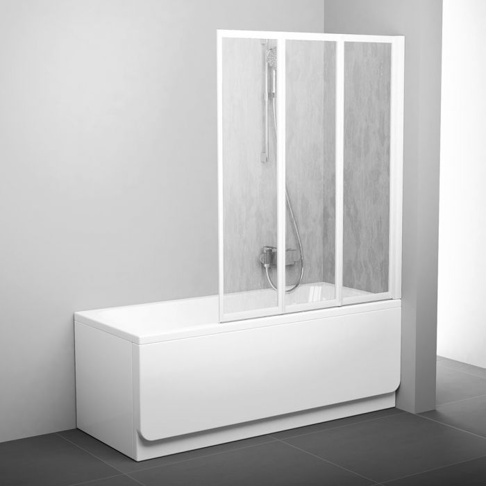 Parawan RAVAK Supernova VS3 996 x 1400 mm satin aluminium Rain | 795P0U0041