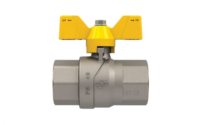Zawór gazowy gwintowany z motylkiem FUTURGAS GP 2235 GW x GW 1/2"