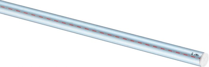 Rura ze stali obustronnie ocynkowanej z białym korkiem 22 x 1,5 mm 6 m sztanga Prestabo 1106
