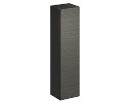 Szafka wisząca, boczna 400 x 351 x 1700 mm szara mat płótno z drzwiami GEBERIT Xeno2 | 500503431