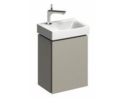 Szafka podumywalkowa wisząca 380 x 265 x 525 mm ciepły szary mat z drzwiami GEBERIT Xeno2 | 500502001