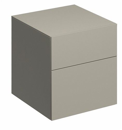Szafka boczna 450 x 462 x 510 mm ciepły szary mat 2 szuflady GEBERIT Xeno2 | 500504001