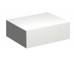 Szafka wisząca, boczna 580 x 462 x 220 mm biała połysk 1 szuflada GEBERIT Xeno2 | 500507011