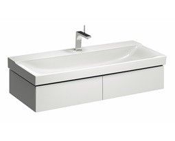 Szafka podumywalkowa wisząca 1174 x 462 x 220 mm biała połysk 2 szuflady GEBERIT Xeno2 | 500517011