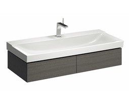 Szafka podumywalkowa wisząca 1174 x 462 x 220 mm szara mat płótno 2 szuflady GEBERIT Xeno2 | 500517431