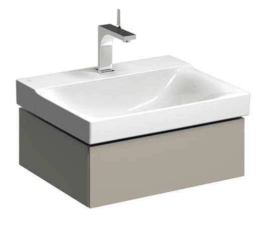 Szafka podumywalkowa wisząca 580 x 462 x 220 mm ciepły szary mat 1 szuflada GEBERIT Xeno2 | 500505001