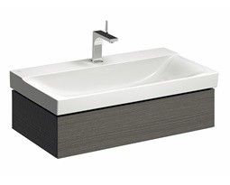 Szafka podumywalkowa wisząca 880 x 462 x 220 mm szara mat płótno 1 szuflada GEBERIT Xeno2 | 500508431