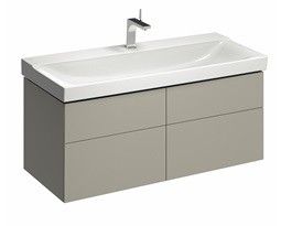 Szafka podumywalkowa wisząca 1174 x 462 x 530 mm ciepły szary mat 4 szuflady GEBERIT Xeno2 | 500518001
