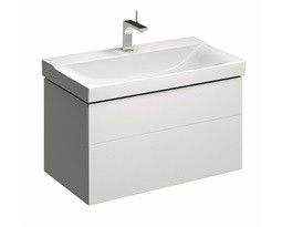 Szafka podumywalkowa wisząca 880 x 462 x 220 mm biała połysk 2 szuflady GEBERIT Xeno2 | 500509011