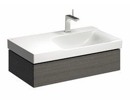 Szafka podumywalkowa wisząca 880 x 462 x 220 mm szara mat płótno 1 szuflada GEBERIT Xeno2 | 500514431