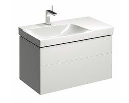 Szafka podumywalkowa wisząca 880 x 462 x 220 mm biała połysk 2 szuflady GEBERIT Xeno2 | 500515011