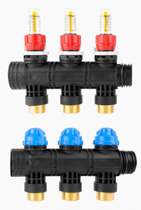 Rozszerzenie rozdzielacza ProCalida EF1 o 3 obiegi przepływomierz 0,2÷1,6 l/min AFRISO | 81253