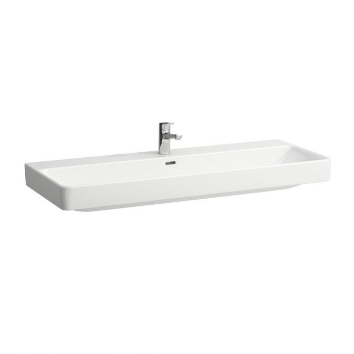 Umywalka ceramiczna ROCA LAUFEN PRO-S meblowa, ścienna podwójna 1-komorowa 1200 x 460 x 175 mm biała | H8149650001091