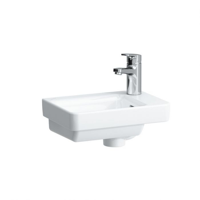 LAUFEN PRO-S umywalka ceramiczna ścienna asymetryczny z otworem 360 x 250 x 145 mm biała