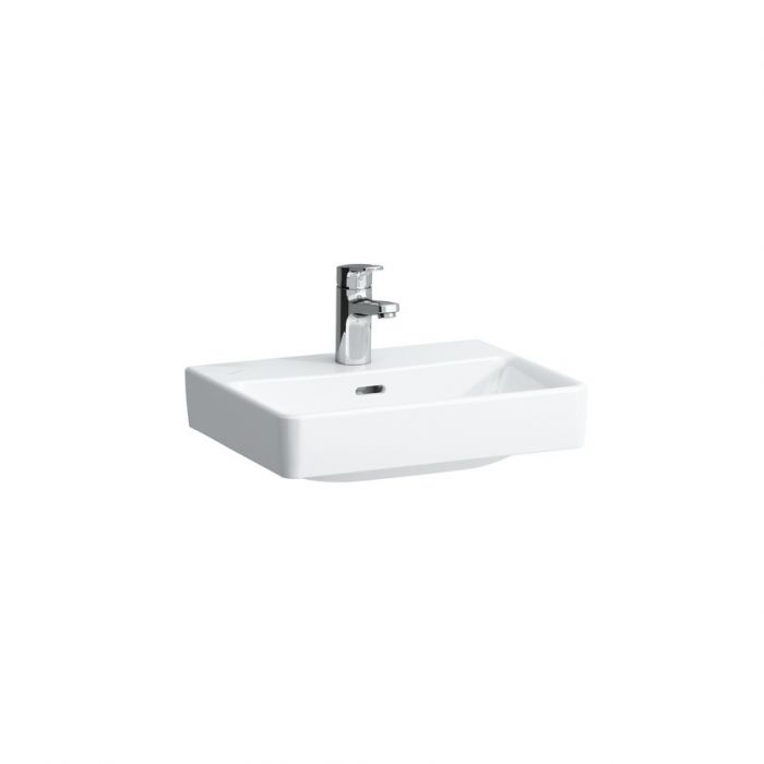 Umywalka ceramiczna ROCA LAUFEN PRO-S ścienna z otworem 450 x 340 x 145 mm biała z powłoką LCC | H8159614001041