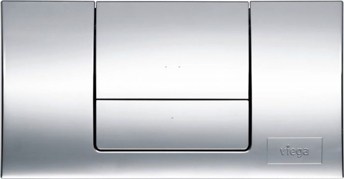 Przycisk uruchamiający VIEGA Standard 1 8180.1 do spłuczki podtynkowej z tworzywa sztucznego chrom 271 x 141 x 20 mm | 449018