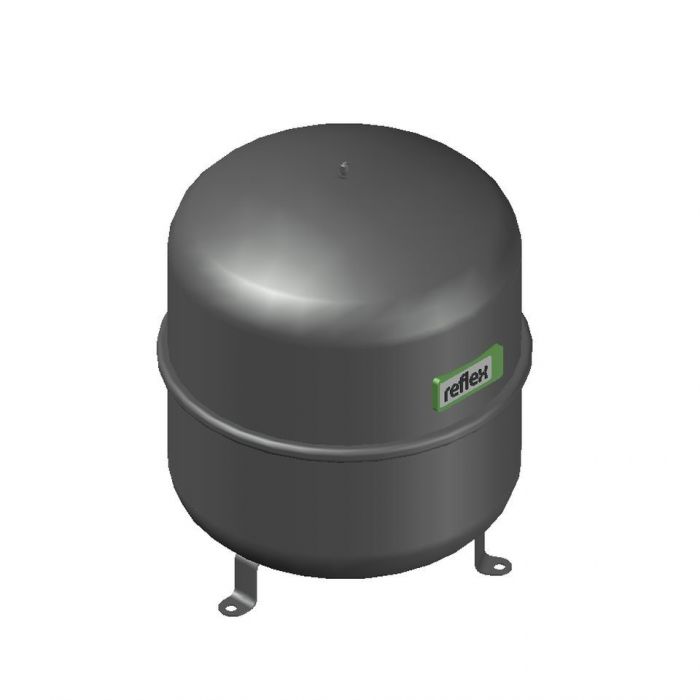 Naczynie przeponowe stojące ciśnieniowe N 35 4 bar 35 l 70°C szare 376 x 466 mm