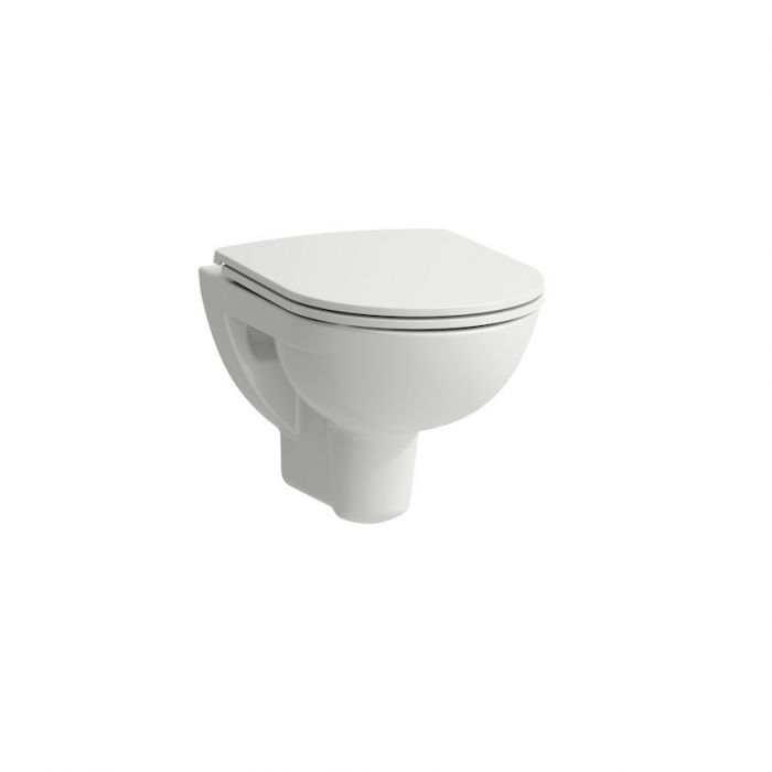 Miska WC ceramiczna ROCA LAUFEN PRO B podwieszana, rimless 36 x 49 cm biała | H8219520000001