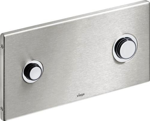 Przycisk uruchamiający VIEGA Visign for Public 2 8327.1 ze stali nierdzewnej szczotkowanej 271 x 140 x 10 mm | 672058