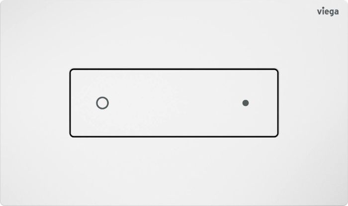 Przycisk uruchamiający VIEGA 8612.1 do WC Prevista z tworzywa sztucznego biały alpejski 220 x 130 x 6 mm  | 833350