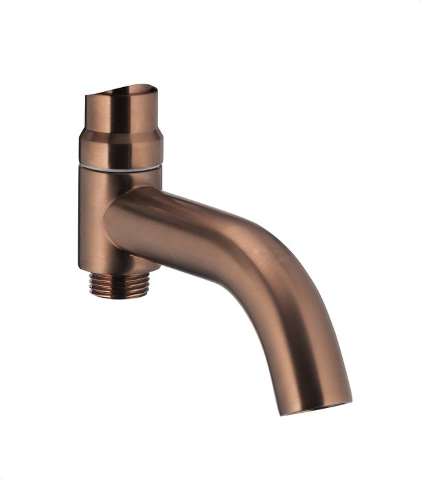 Wylot wannowy do kompletacji z deszczownią ARMATURA KRAKÓW Moza brushed rose gold | 83567034