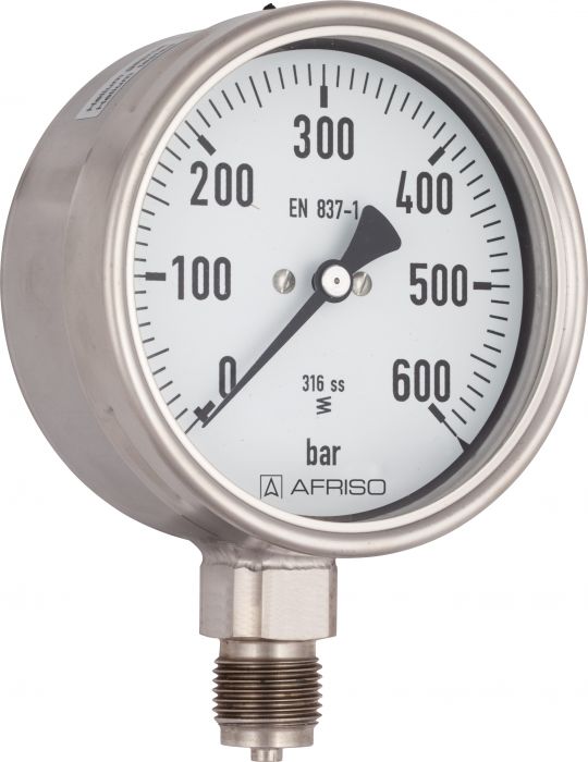 Manometr chemiczny radialny RF GZ max 150℃