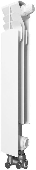 Element grzejny prawy G 500 F/D 86.5 x 572 x 90 mm biały przyłącze dolne | 87815144