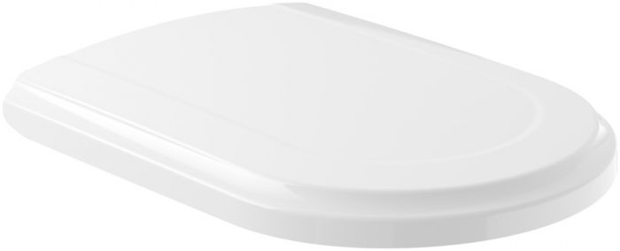 Deska sedesowa VILLEROY & BOCH Hommage z Duroplastu z zawiasami ze stali szlachetnej 43 x 48.5 cm weiss alpin | 8809S1R1 #2