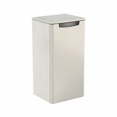 Szafka boczna wisząca 332 x 292 x 700 mm biała połysk 1 drzwiczki GEBERIT Rekord | 88474000