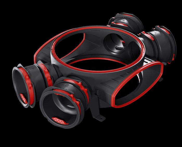 Korpus skrzynki rozdzielacza polipropylenowy HEATPEX ARIA 90 mm