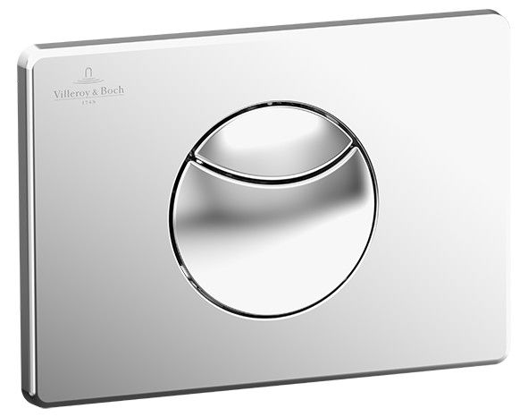 Przycisk WC VILLEROY & BOCH ViConnect E100 spłukujący stal nierdzewna 205 x 145 x 22 mm | 922485LC