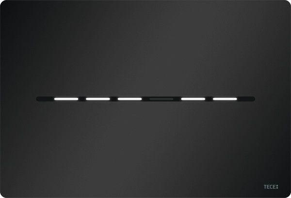 Mechanizm spłukujący TECE TECEsolid elektroniczny do WC stal szczotkowana czarny mat 220 x 150 x 6 mm | 9240455