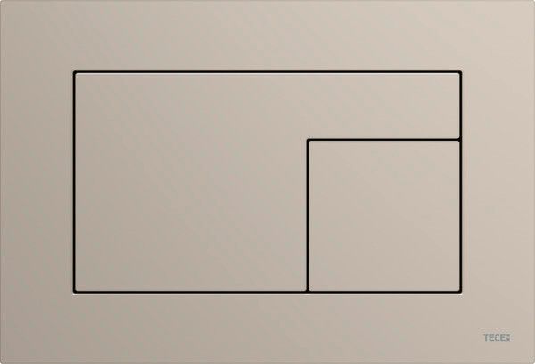Przycisk spłukujący podwójny do WC TECEvelvet 220  x 150  x 5 mm tworzywo sztuczne z powłoką Fenix castoro ottawa