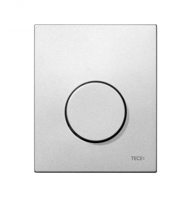 Przycisk spłukujący TECE TECEloop pojedynczy do pisuaru z tworzywa sztucznego chrom matowy 120 x 100 x 6 mm | 9242625