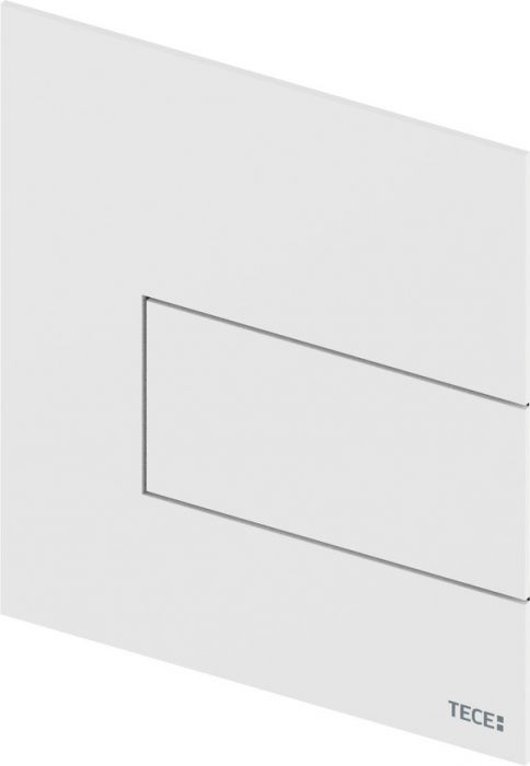 Przycisk spłukujący TECE TECEsquare pojedynczy do pisuaru stal szczotkowana biały mat 144 x 124 x 2 mm | 9242814 #2