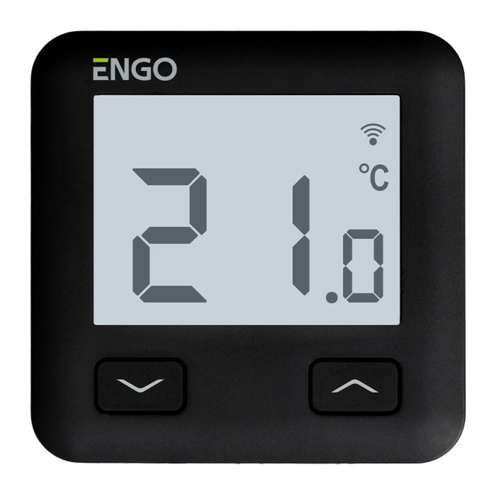 Regulator temperatury Wi-Fi, Internetowy, podtynkowy 230V, czarny ENGO E10-B  | 932312901