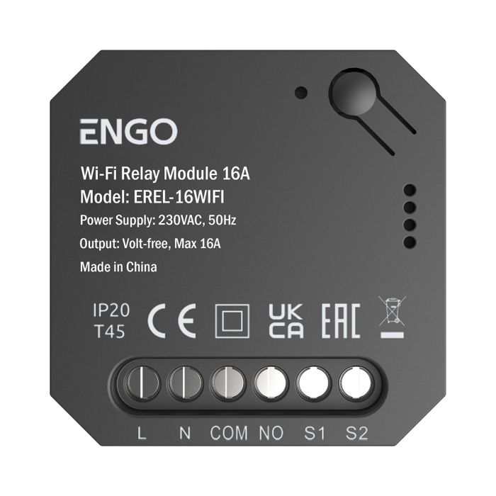 Przekaźnik Wi-Fi Smart Relay do systemu ENGO Smart EREL-16WIFI 1x16A, NO-COM