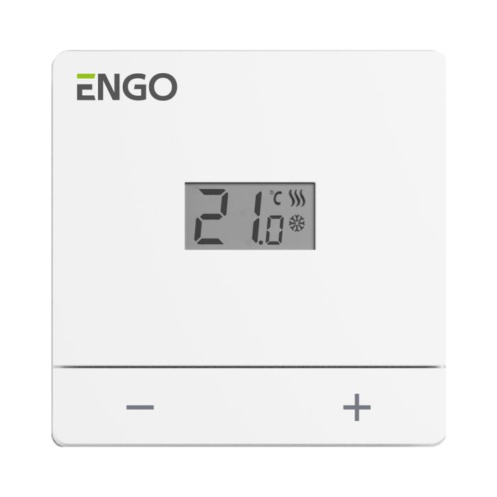 Regulator temperatury dobowy, natynkowy  230V, biały ENGO EASY-230W   | 932332982
