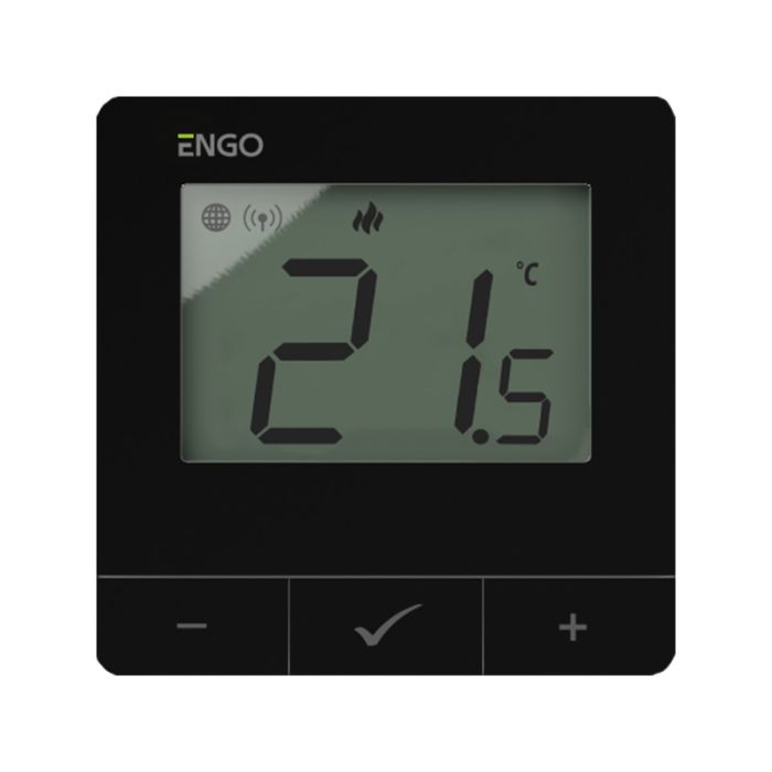 Regulator temperatury Internetowy, natynkowy 230V, czarny, ZigBee/868MHz  ENGO E25-230B  | 932342945