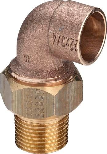 Dwuzłączka przejściowa z mosiądzu/brązu przyłącze lutowane GZ 18 mm x 1/2" 94098G