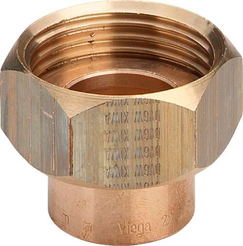 Dwuzłączka przyłączeniowa z brązu/mosiądzu przyłącze lutowane 28 mm x 1 1/4" 94359