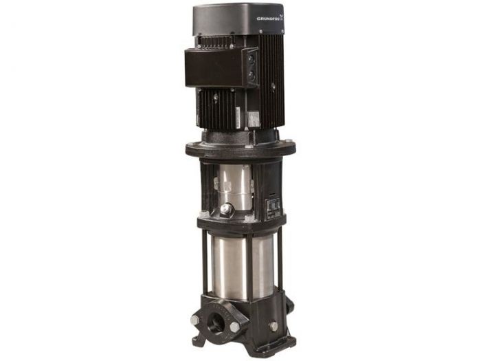 Pompa pionowa, wielostopniowa odśrodkowa z króćcami ssawnyw i tłocznym w układzie in-line GRUNDFOS CR 10-8 A-A-A-E-HQQE | 96501230