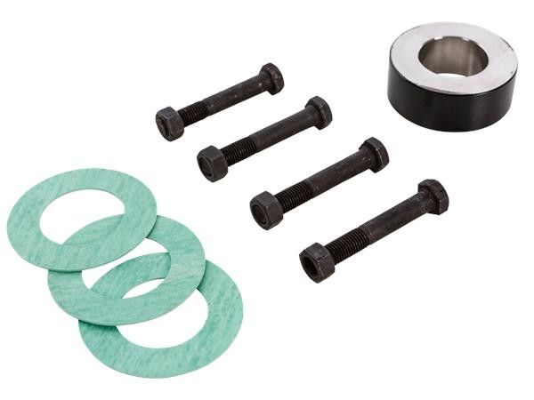 Adapter stal węglowa w zestawie 3 uszczelki, 4 śruby, 4 nakrętki A50-40 DN 50 40 mm