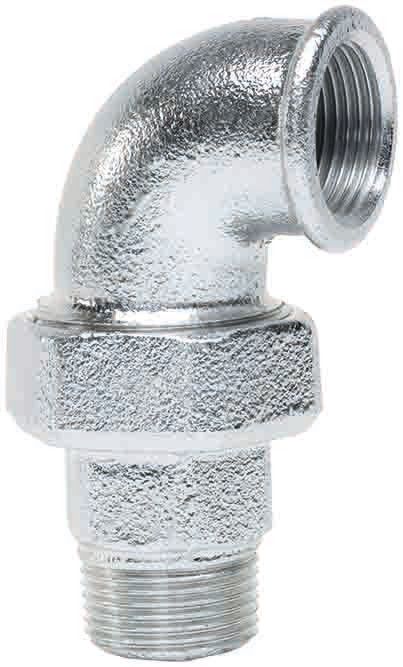 Śrubunek gwintowany kątowy żeliwny ocynk GW x GZ 1 1/2"