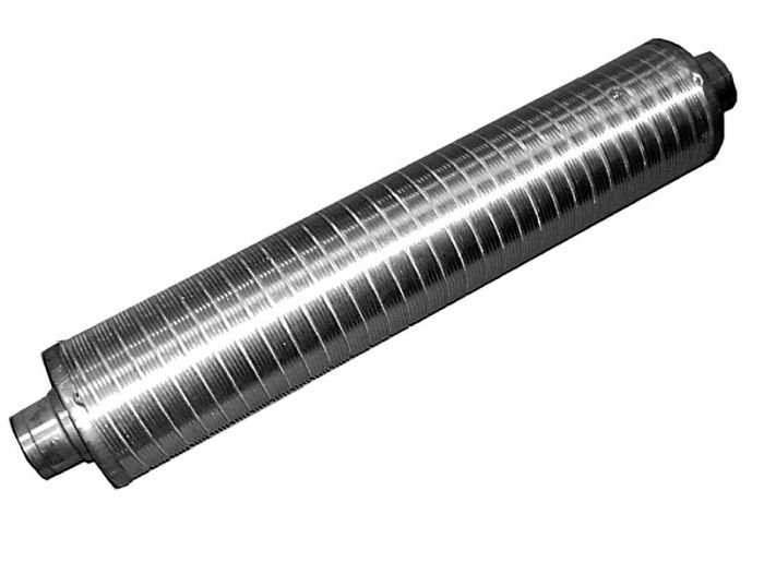Tłumik okrągły 1000 mm DN 125 bez króćców