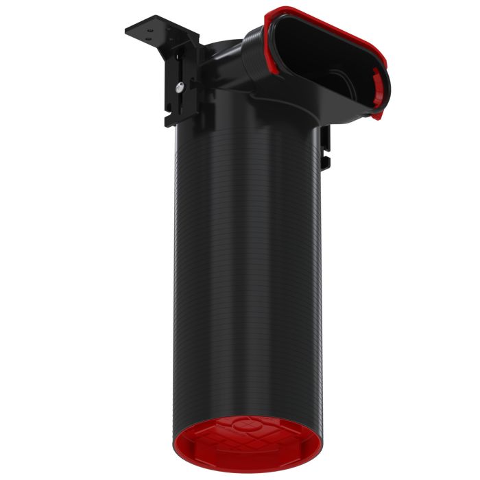 Skrzynka rozprężna boczna okrągła CLRF w komplecie rygiel RL do montażu kanału płaskiego ZEHNDER OnFloor